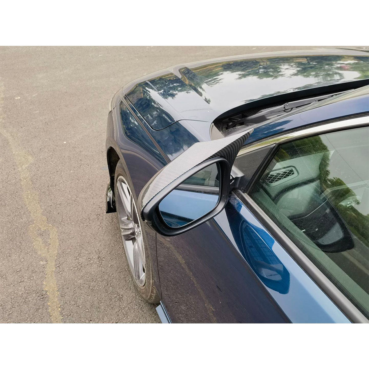 2023-2024 Honda Accord Horn Style Side Mirror Cover Carbon Fiber Print