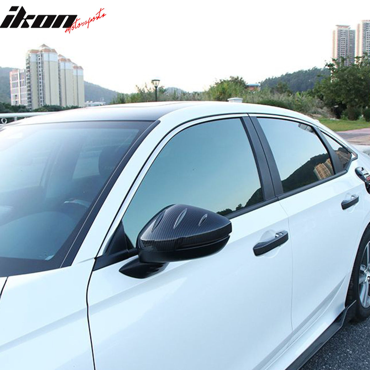 2022-2025 Honda Civic JDM Mirror Covers Carbon Fiber Print ABS