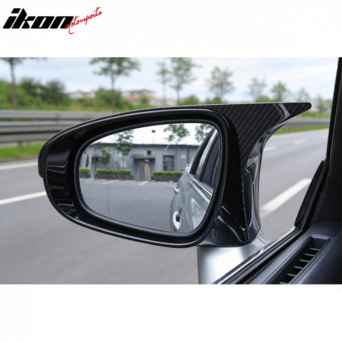 Rear View Mirror Covers Side Caps for Lexus IS Sedan 2014-2020 M Style Carbon Fiber Print ABS Pair