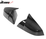 2021-2025 Tesla Model S Gloss Black Side Mirror Cover Dry Carbon Fiber