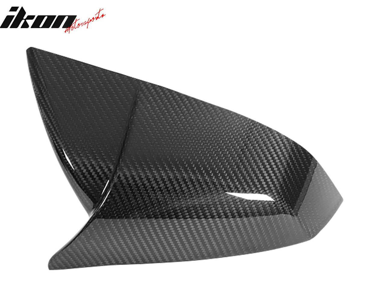 2021-2025 Tesla Model S Gloss Black Side Mirror Cover Dry Carbon Fiber
