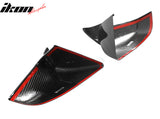 2021-2025 Tesla Model S Gloss Black Side Mirror Cover Dry Carbon Fiber