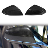 2021-2025 Tesla Model S OE Gloss Black Mirror Covers Dry Carbon Fiber