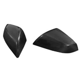 2021-2025 Tesla Model S OE Gloss Black Mirror Covers Dry Carbon Fiber