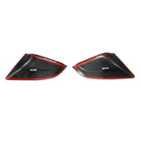 2021-2025 Tesla Model S OE Gloss Black Mirror Covers Dry Carbon Fiber