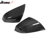 2021-2025 Tesla Model S OE Gloss Black Mirror Covers Dry Carbon Fiber
