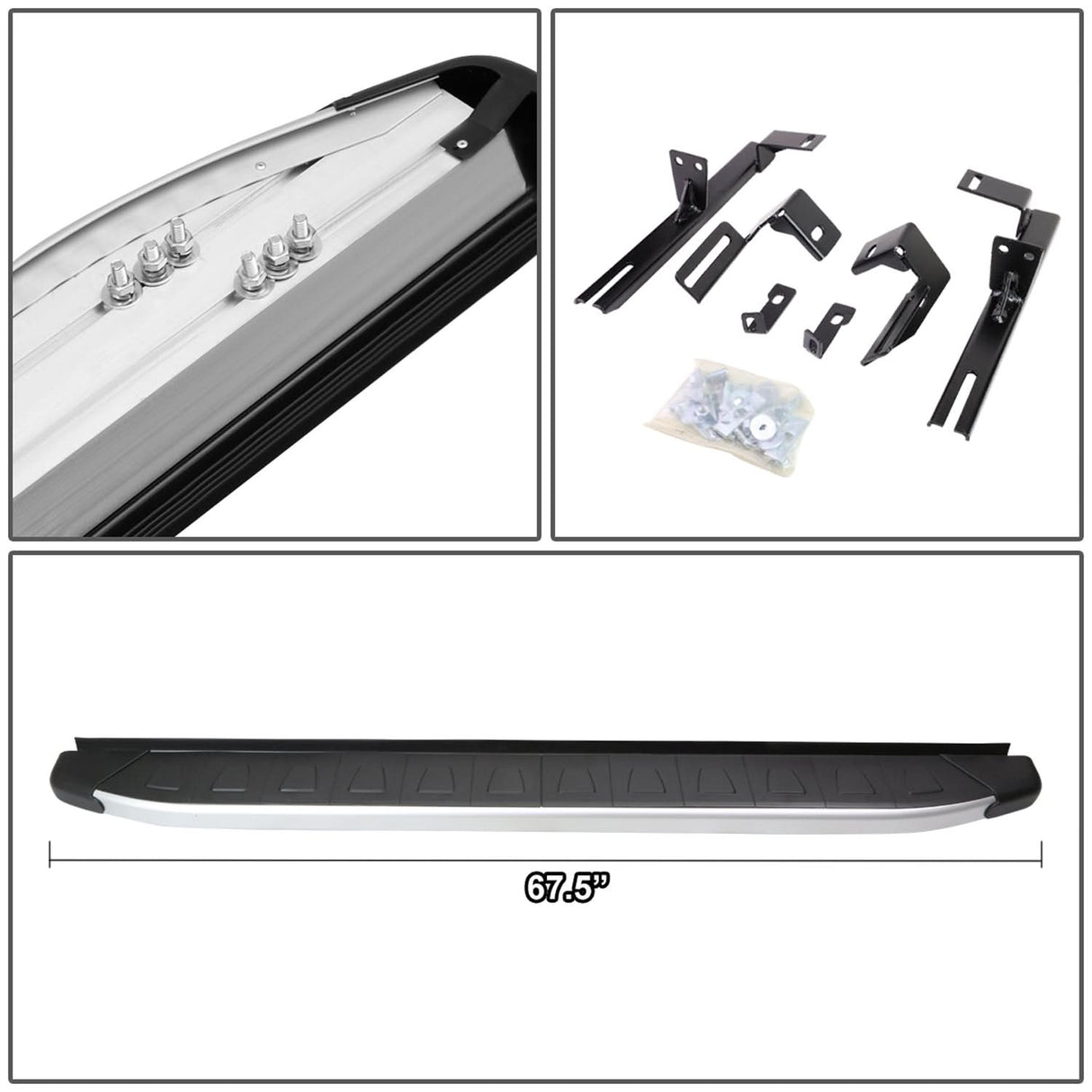 06-12 Toyota RAV4 5.75" Running Boards - Aluminum