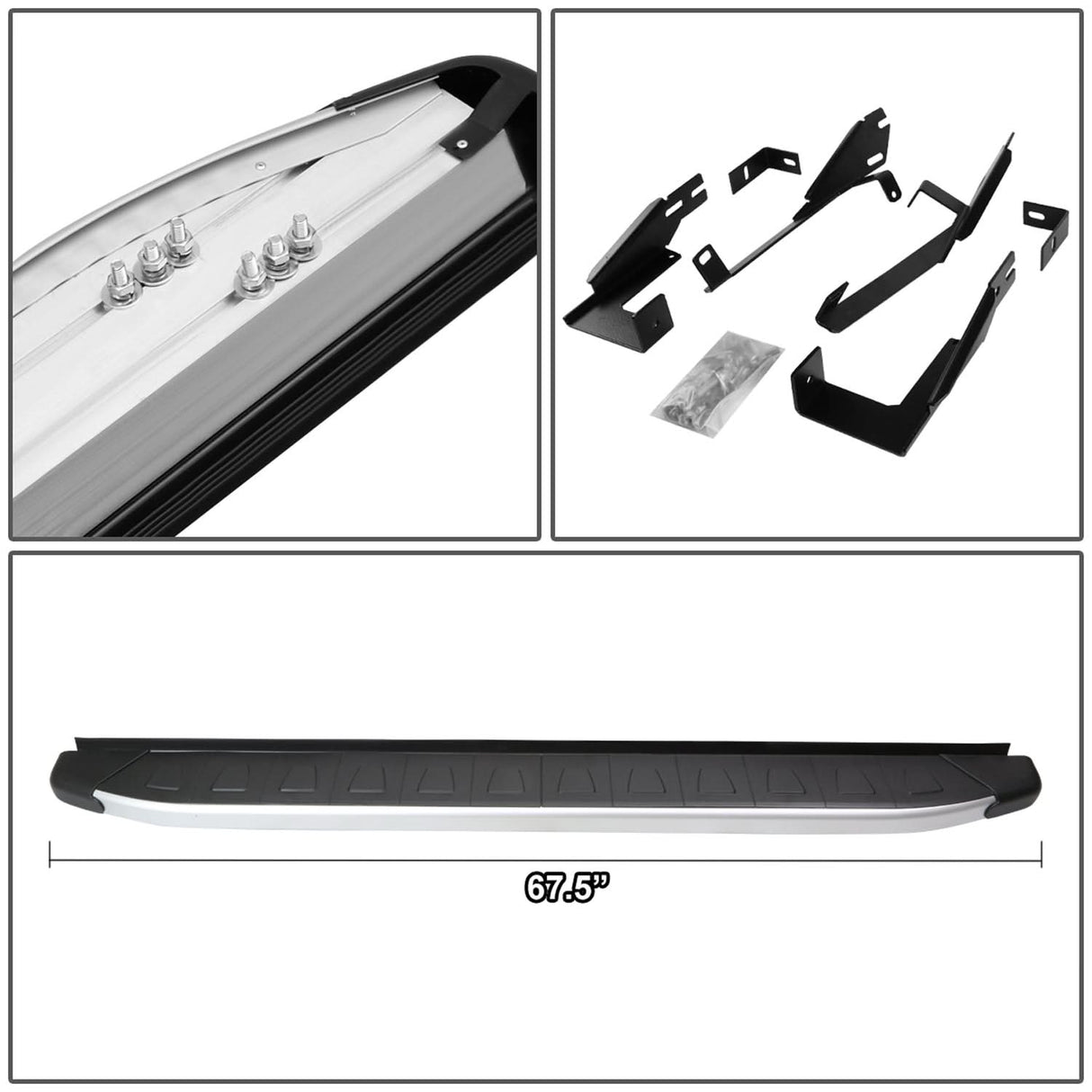 2010-2015 Hyundai Tucson 5.75" Running Boards Aluminum