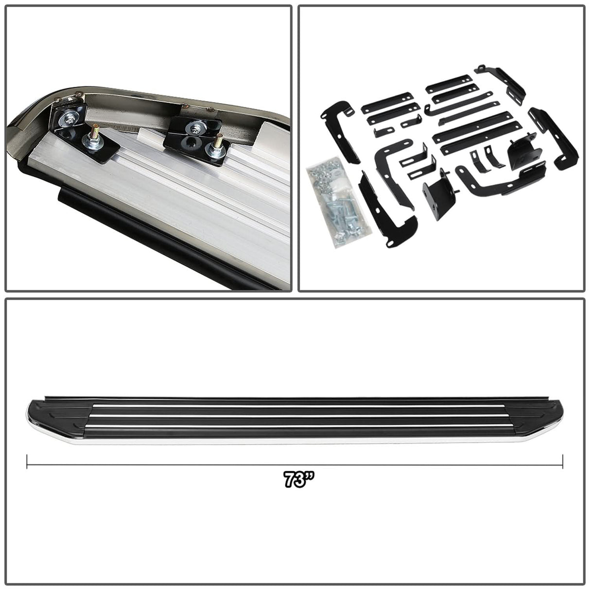 14-15 Nissan Pathfinder / 13-19 Infiniti QX60 5.5" Running Boards Aluminum
