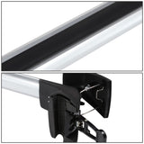 09-15 BMW X1 Roof Rack Cross Bars w/ Lock & Key - Black/Silver
