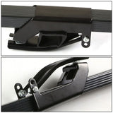 Universal 54" Black Aluminum Square Roof Rack Crossbar