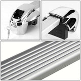 Universal 54" Aluminum Square Roof Rack Crossbar w/ Lock - Silver