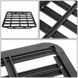 60x40 Aluminum Roof Rack Cargo Basket - Black