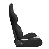 Universal Reclinable Right Passenger Side Racing Seat Dual Slider