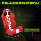 Universal Reclinable Right Passenger Side Racing Seat Dual Slider