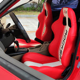 Universal Racing Seat Dual Slider PU Carbon Leather