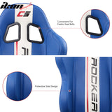 Universal Racing Seat Dual Slider PU Carbon Leather