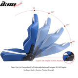 Universal Racing Seat Dual Slider PU Carbon Leather