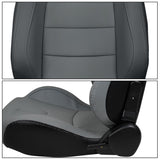 Universal Reclinable Left Driver Side Racing Seat Dual Slider