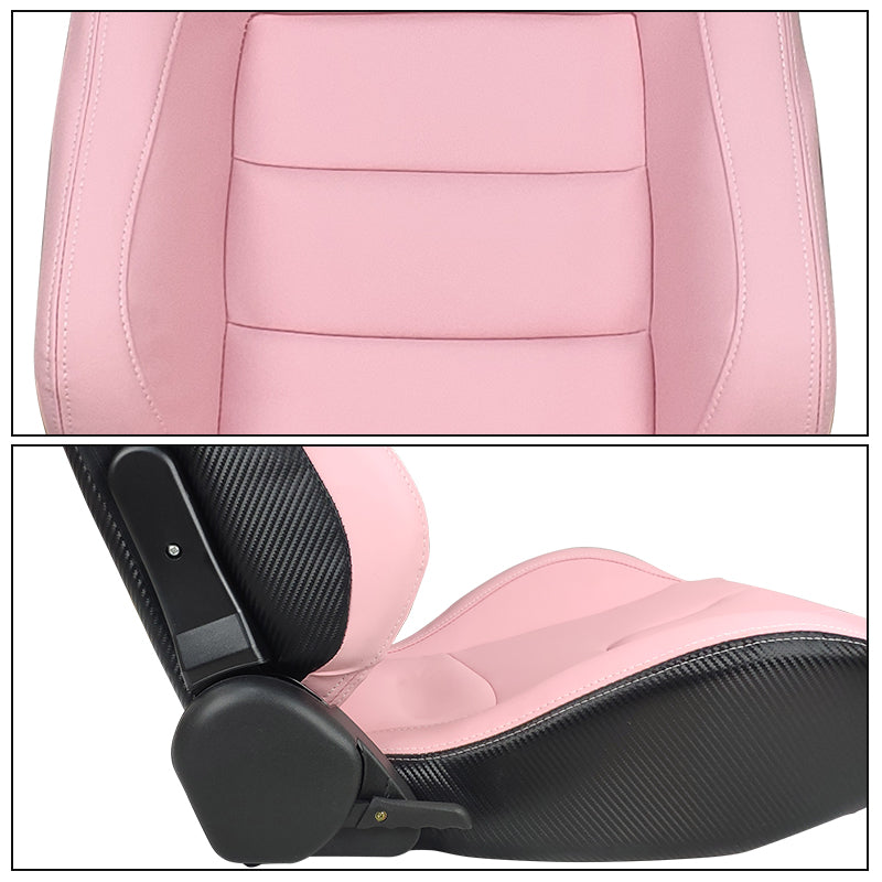 Universal Reclinable Right Passenger Side Racing Seat Dual Slider