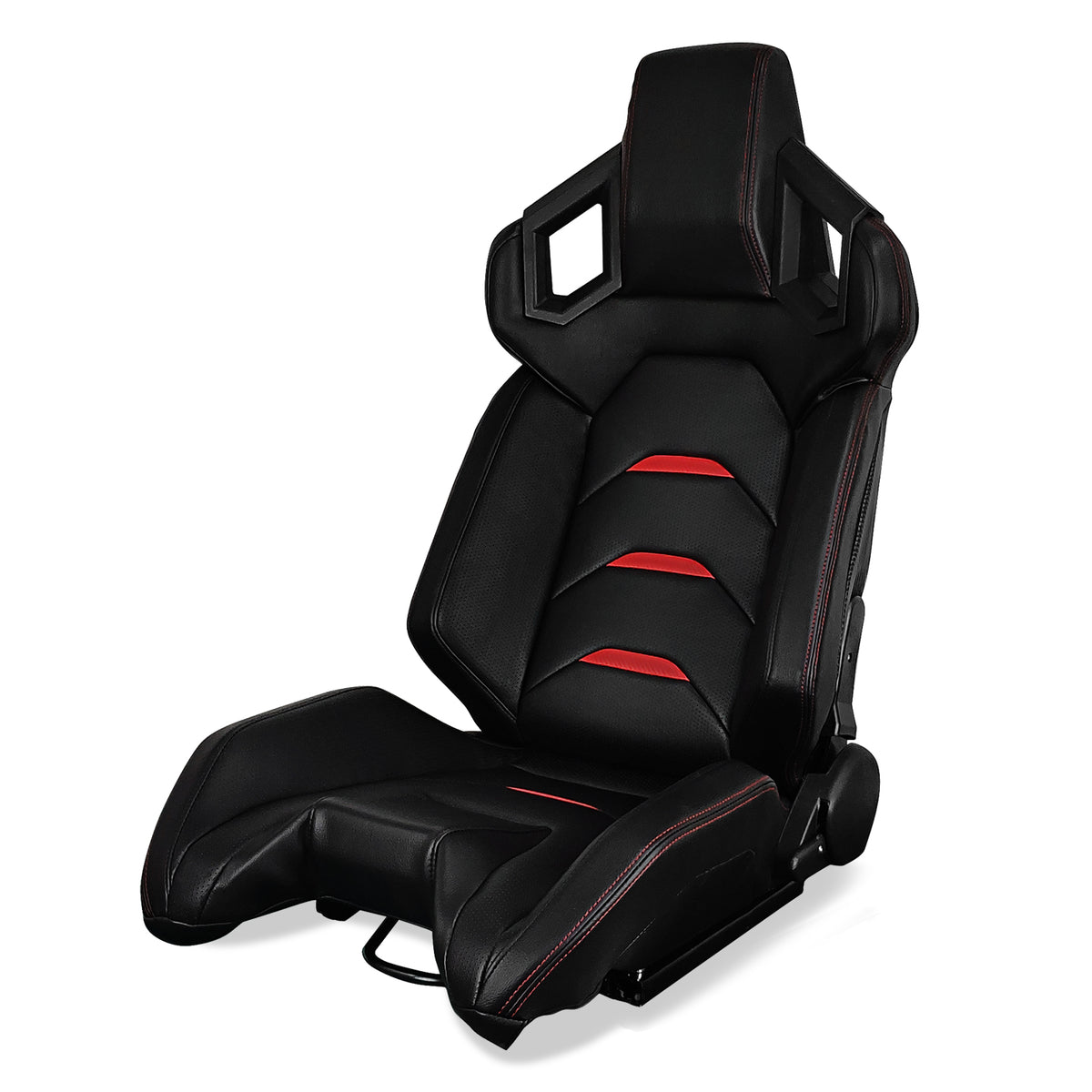 Universal Racing Seat Dual Slider PU Carbon Leather