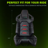Universal Racing Seat Dual Slider PU Carbon Leather