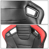 Universal Reclinable Left Driver Side Racing Seat Dual Slider