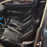 Universal Color Bezel Racing Seat Dual Slider PU Carbon Leather