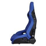 Universal Reclinable Bucket Racing Seat Dual Slider PU Carbon Leather