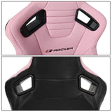 Universal Reclinable Bucket Racing Seat Dual Slider PU Carbon Leather
