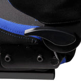 Universal JDM Style Black Blue Racing Seats Cloth