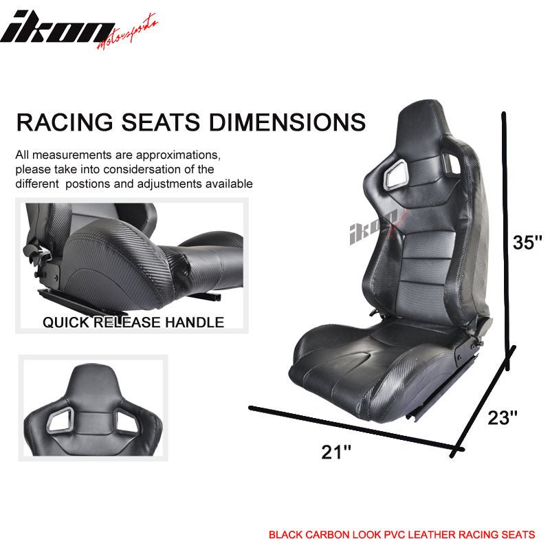 1990-1999 Toyota MR2 W20 SW20 Chassis Racing Seats + Bracket