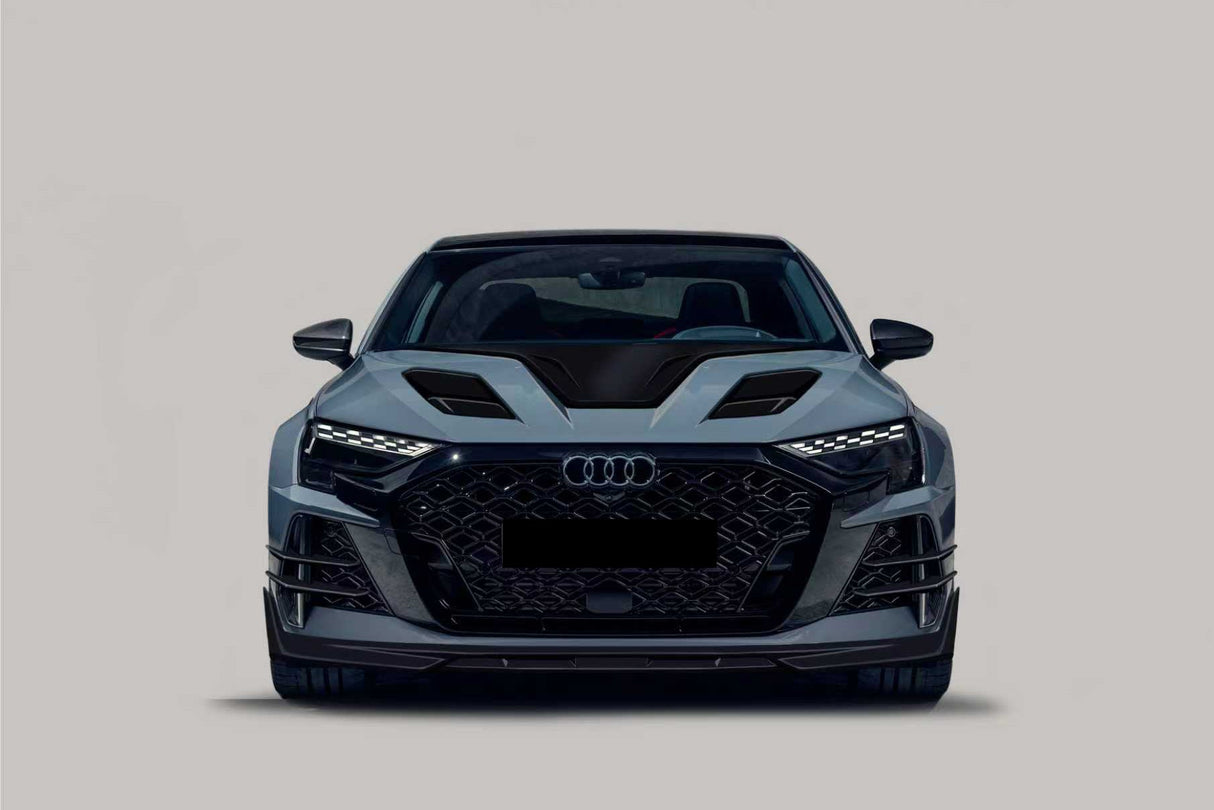 2025-UP Audi RS3 S3 A3 8Y.5 Sedan and Sportback AD Style Autoclave Carbon Fiber Hood