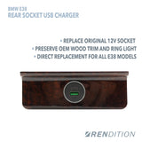 BMW E38 REAR SOCKET USB CHARGER