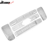 2004-2008 Ford F-150 Pickup Chrome Front Bumper Grille Insert Grill 6PCS Set