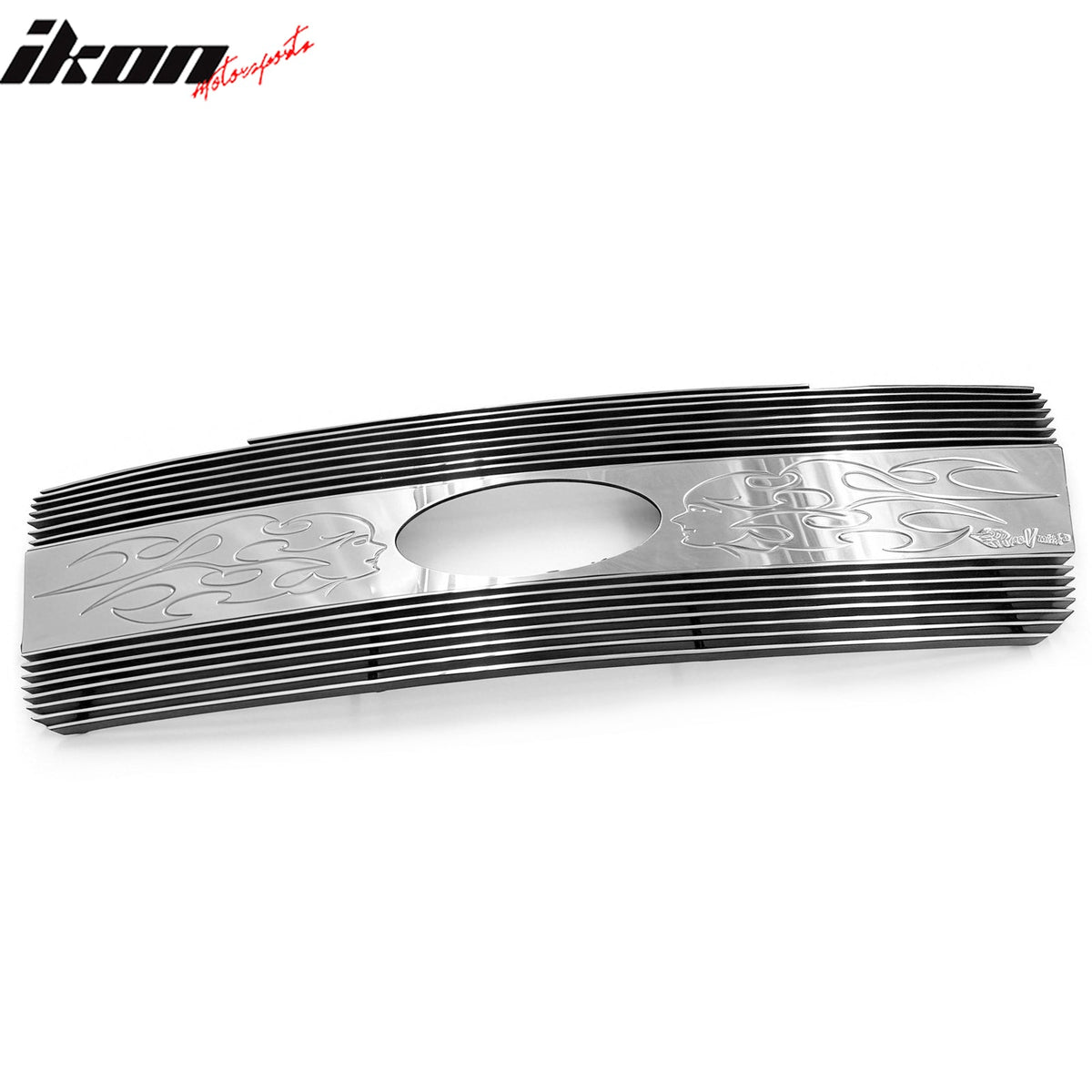 2004-2008 Ford F-150 F150 Front Bumper Hood Upper Billet Grille Insert Replacement Chrome Aluminum