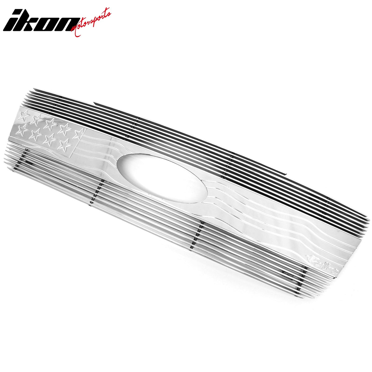 2004-2008 Ford F-150 Front Bumper Hood Grille Grill Cover Chrome W/ Stripes