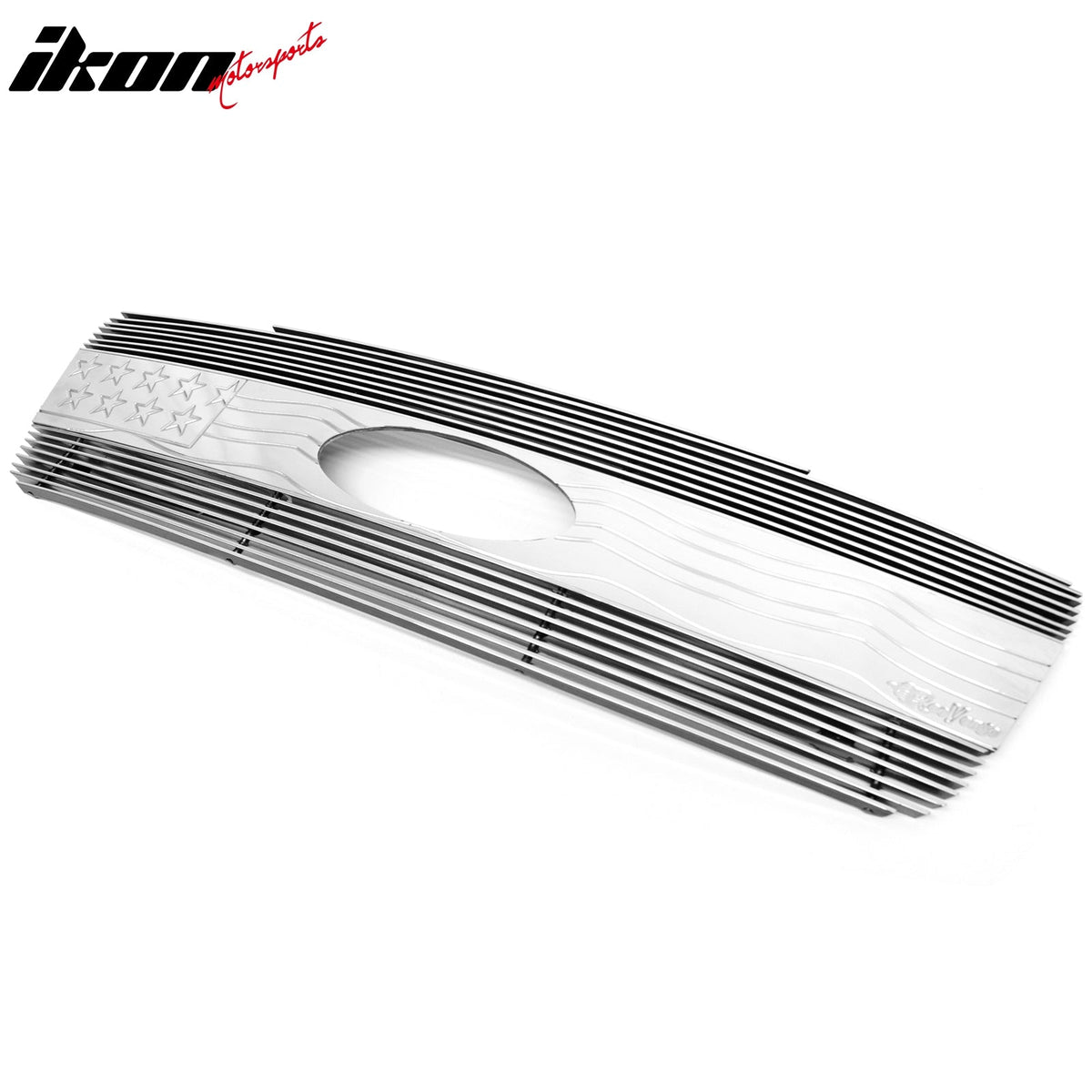 2004-2008 Ford F-150 Front Bumper Hood Grille Grill Cover Chrome W/ Stripes