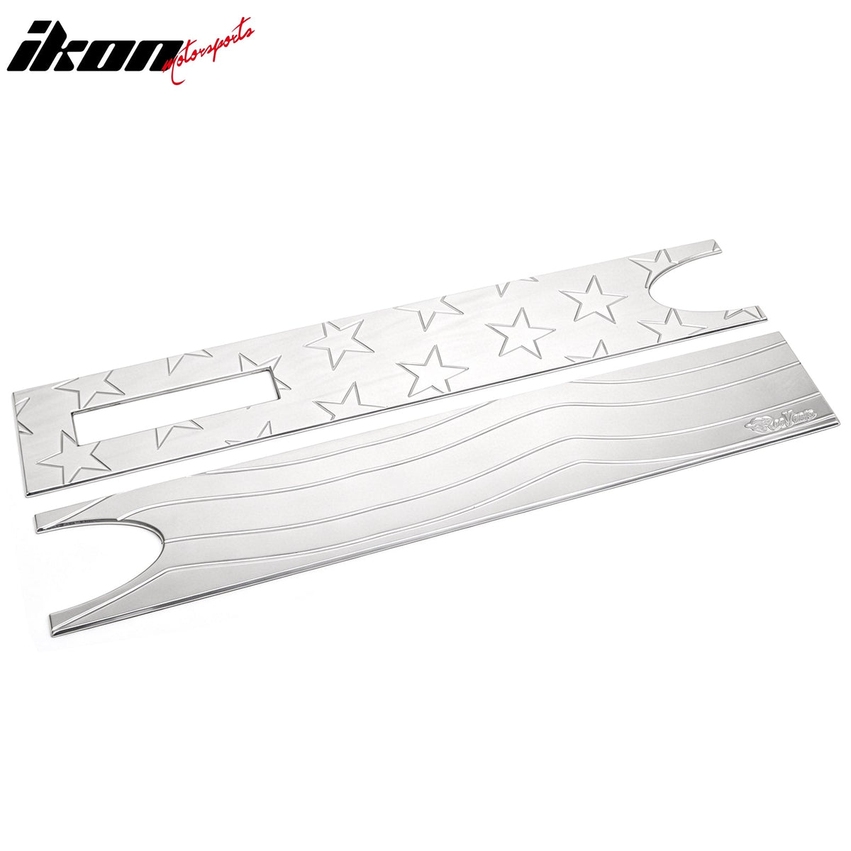 2004-2008 Ford F150 Chrome Billet Style Rear Tail Gate Panel Applique Flame 2PCS