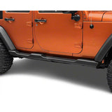 2007-2018 Jeep Wrangler JK Offroad Black Running Board Side Step Armor