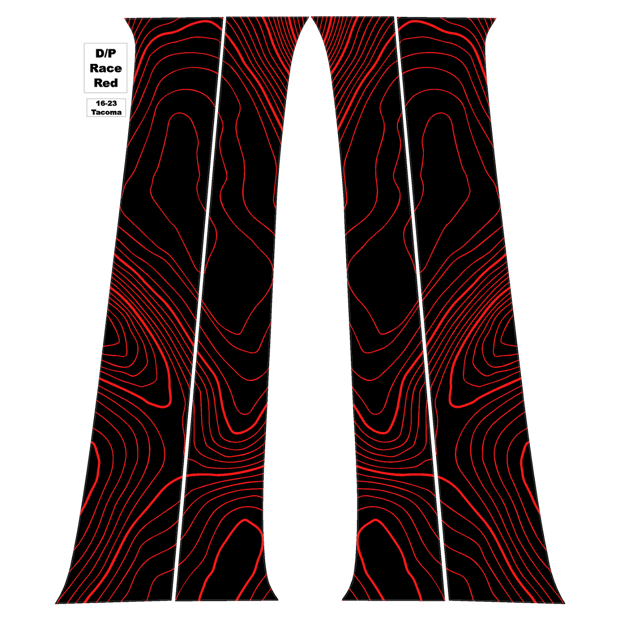 Topo B Pillar Overlays - 2016-2023 Tacoma Double Cab