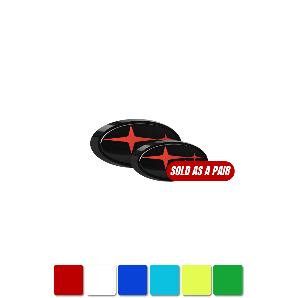 Racing Art [15-21 WRX/STI]  Front + Rear Emblem Kit