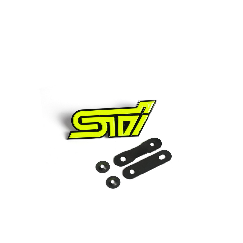 Racing Art STI Grille Emblem w/ Multiple Color Avaialable [Universal]