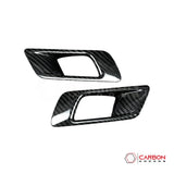 Real Carbon Fiber Interior Door Handle Chrome Delete Covers for 2015-2023 Ford Mustang
