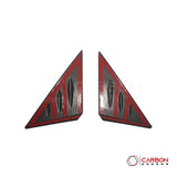 C8 Corvette 2020+ Real Carbon Fiber A-Pillar Exterior Trim Cover | 2020-2027