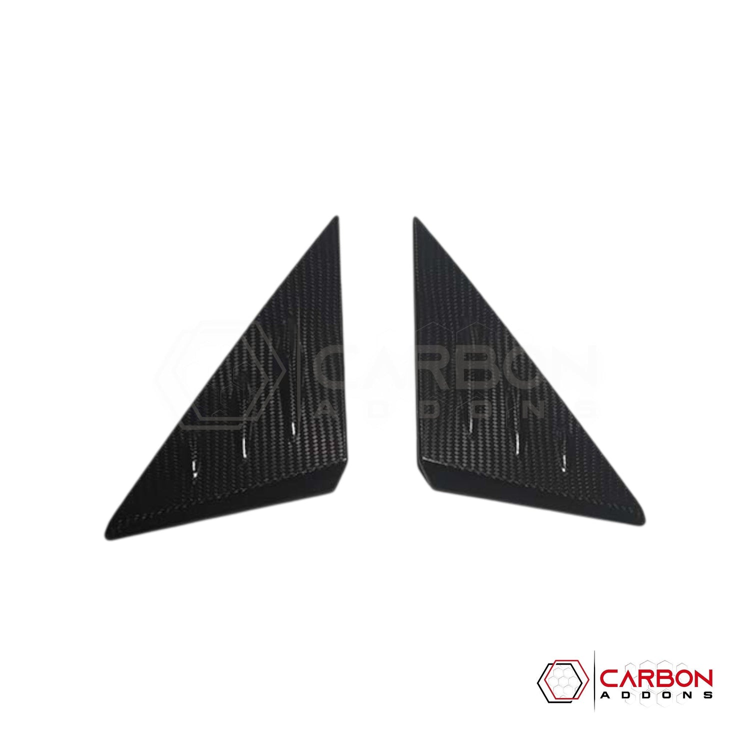 C8 Corvette 2020+ Real Carbon Fiber A-Pillar Exterior Trim Cover