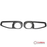 2018+ Jeep Wrangler JL & 2020+ Gladiator JT Real Carbon Fiber Fog Light Trim Covers (2pcs)