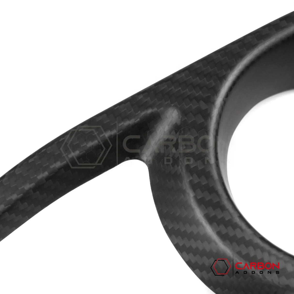 2018+ Jeep Wrangler JL & 2020+ Gladiator JT Real Carbon Fiber Fog Light Trim Covers (2pcs)