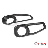 2018+ Jeep Wrangler JL & 2020+ Gladiator JT Real Carbon Fiber Fog Light Trim Covers (2pcs)