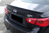 2014-2024 Infiniti Q50 Sedan SN Style Carbon Fiber Trunk Spoiler